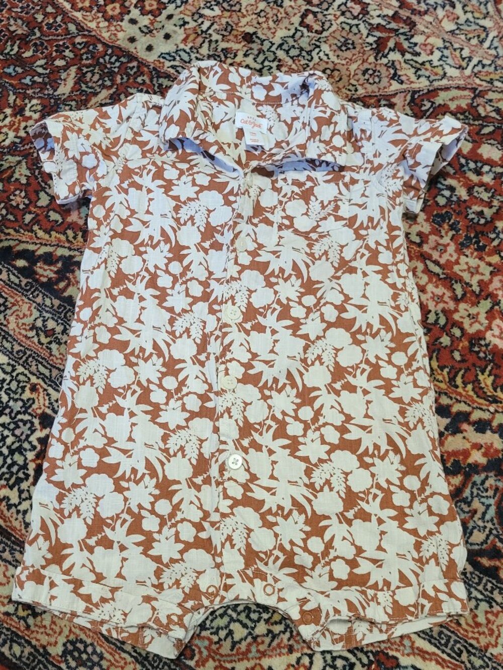Cat & Jack Hawaiian Floral Jumpsuit Unisex Size 18 months